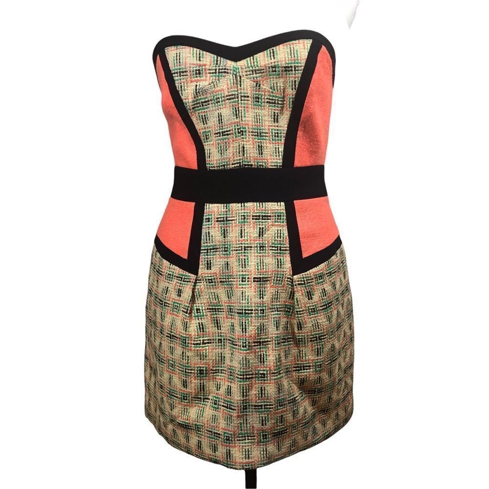 Milly Strapless Dress Artistic